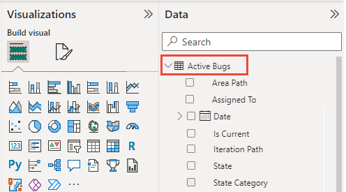 Capture d’écran de l’onglet Outils de table Power BI, Nom de la table de données.