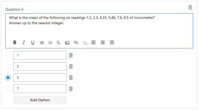 Question numérique