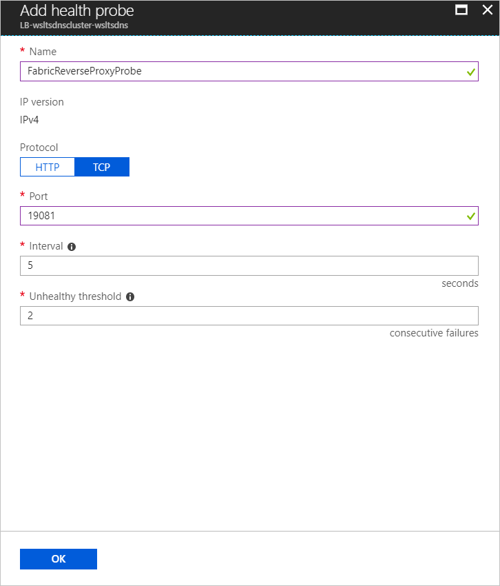 Configurer un sonde d’intégrité de proxy inverse