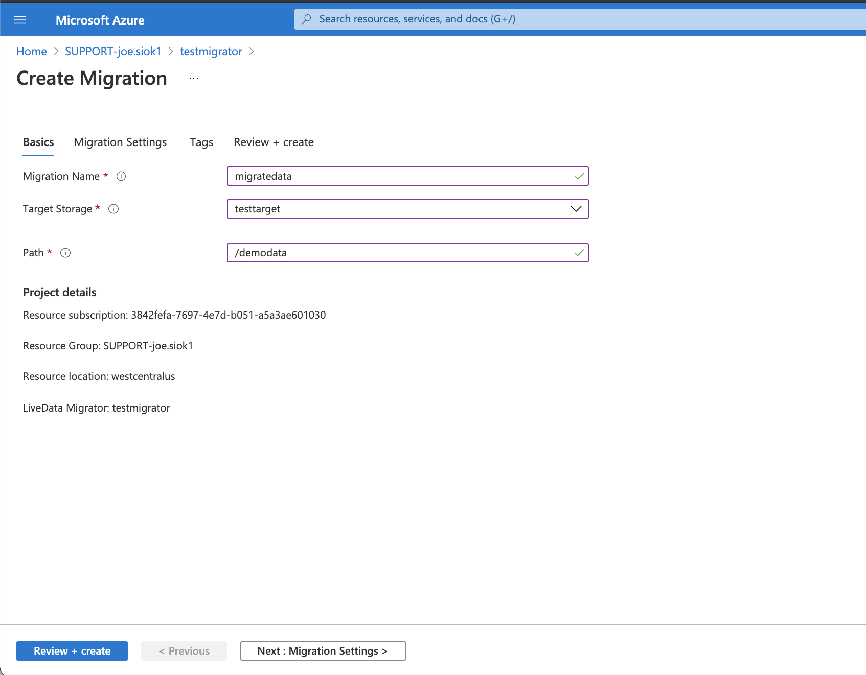 Création d’une migration LiveData Migrator