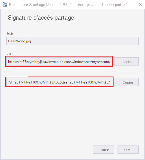 Screenshot showing how to generate a SAS