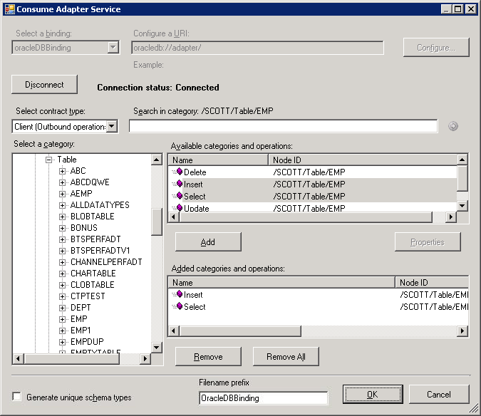 Récupérer les métadonnées d’une base de données Oracle