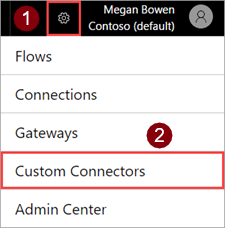 Connecteurs personnalisés