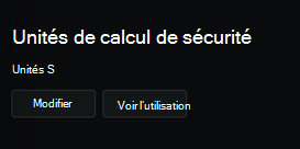 Capture d’écran montrant le menu de configuration de l’association de capacité.