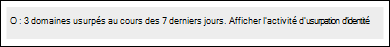 L’insight de renseignement sur l’usurpation d’identité sur la page stratégie anti-hameçonnage