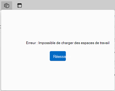 Impossible de charger le message d’erreur, invite à réessayer