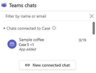 Option Nouvelle conversation instantanée connectée dans Teams.