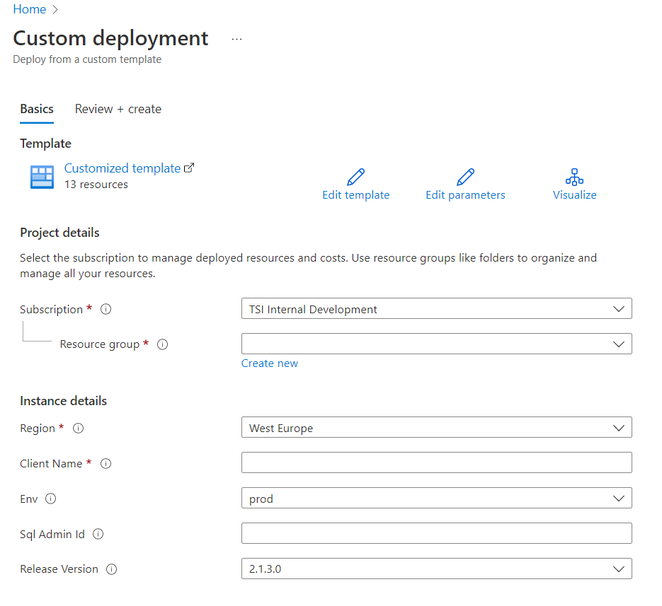 Télécharger les services Azure nécessaires pour Levée de fonds et engagement