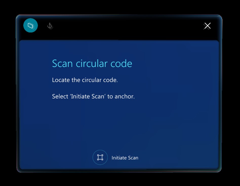 Bouton Lancer la numérisation sur la page de codes Scan Circular.