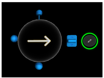 Capture d’écran du bouton Modifier l’hologramme.