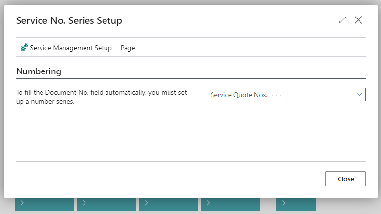 Configuration de souche de n° service