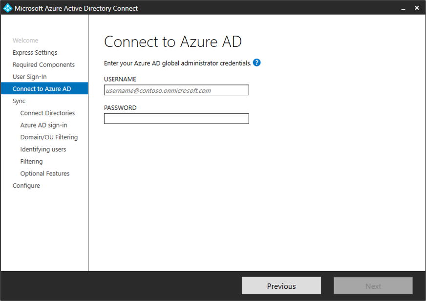 Capture d’écran montrant la page « Connectez-vous à Microsoft Entra ID ».