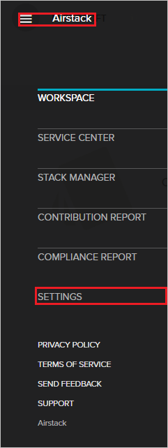 Console d’administration Airstack