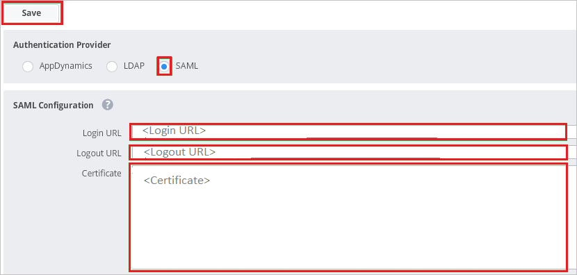 SAML Configuration