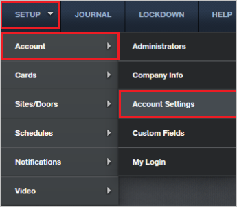 Console d’administration Brivo Onair Identity Connector