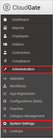 Console d’administration Soloinsight-CloudGate SSO