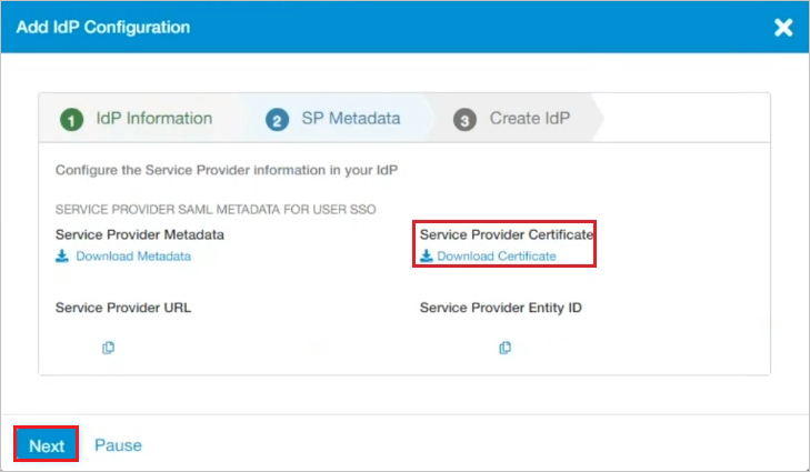 Zscaler Private Access (ZPA) – Certificat du fournisseur de services