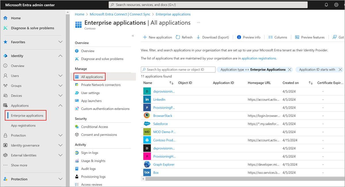 Capture d’écran montrant la Galerie d’applications.