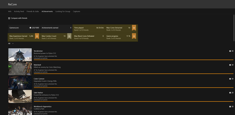 Official Club Page Social Leaderboard