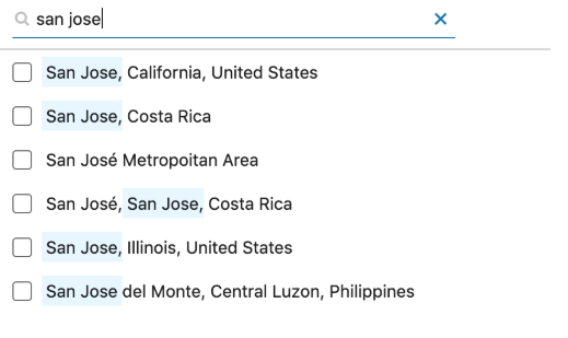 Location example SJ