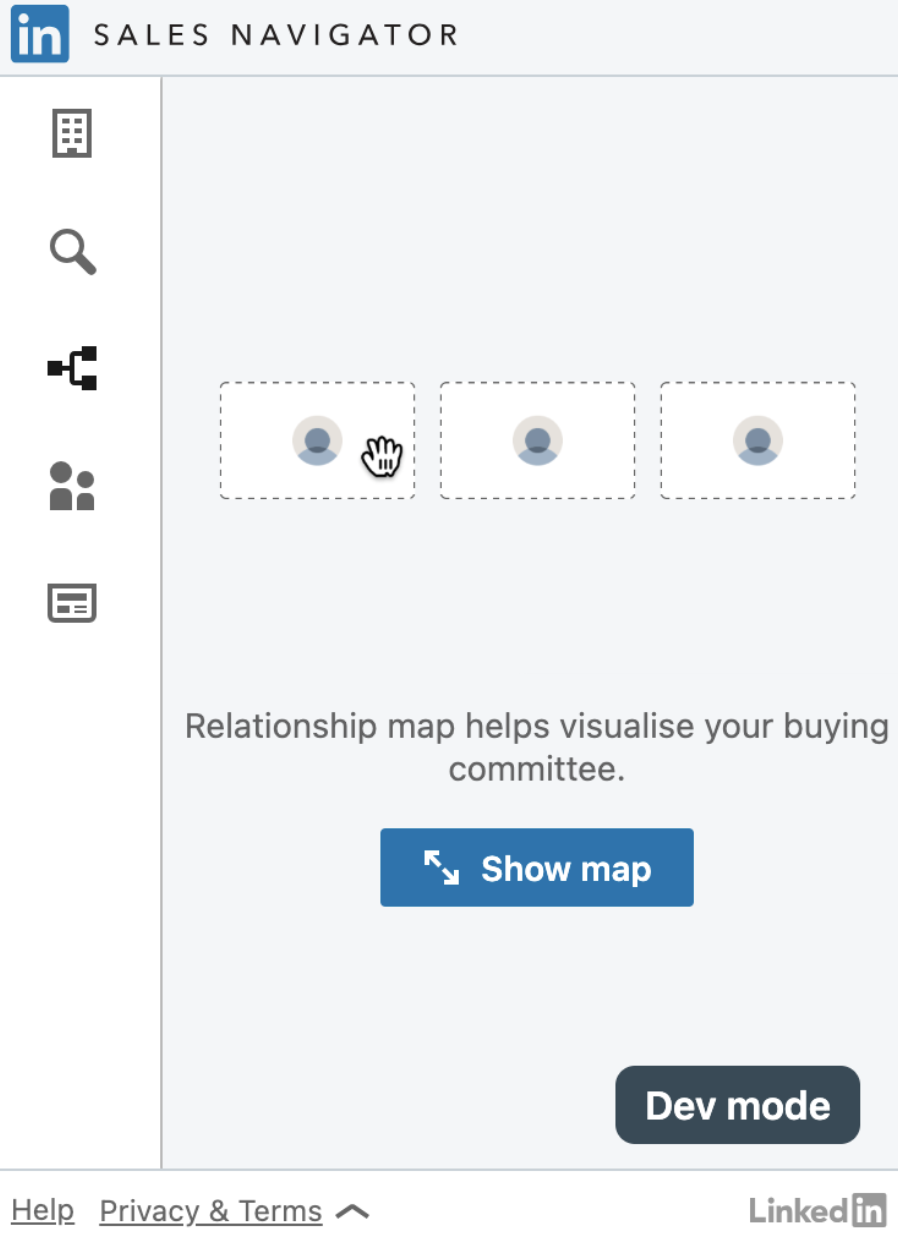 Relationship Map, 1-Column Large, Classic