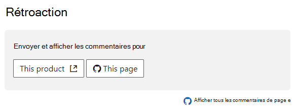 Capture d’écran de la section commentaires d’un article Microsoft Learn.