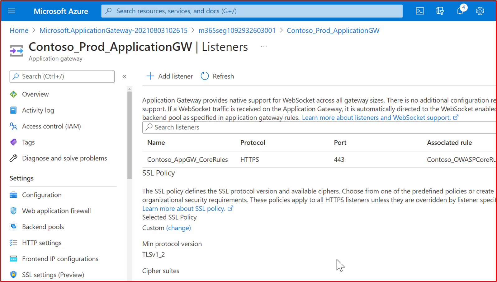 Capture d’écran montrant les connexions web entrantes utilisant ce WAF