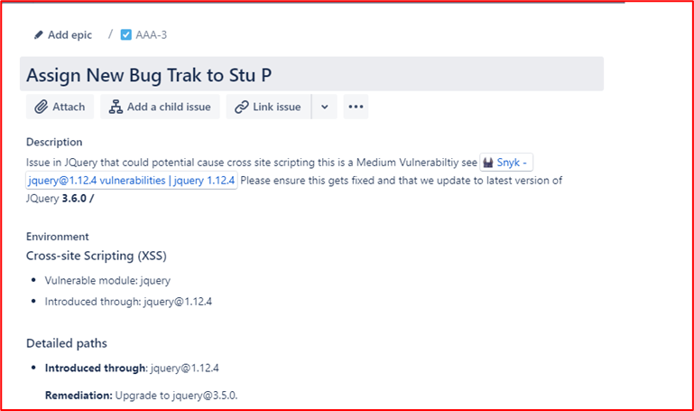 une nouvelle vulnérabilité XSS (Cross Site Scripting Vulnerability) affectée et document pour la demande de modification.