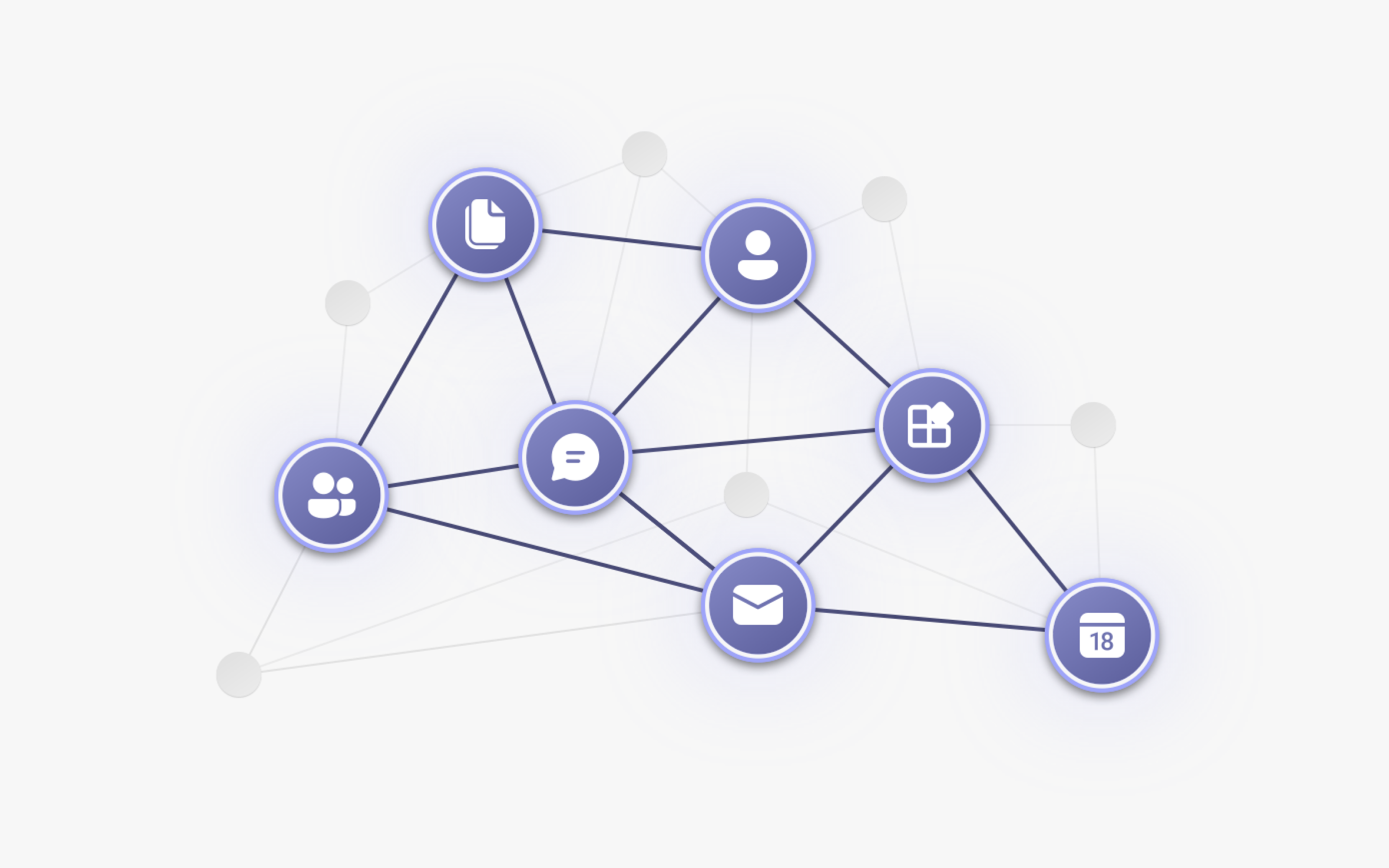 Représentation conceptuelle de l’API Microsoft Graph pour Teams.