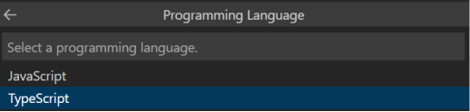  Captures d’écran montrant la sélection du script de type pour le langage de programmation.