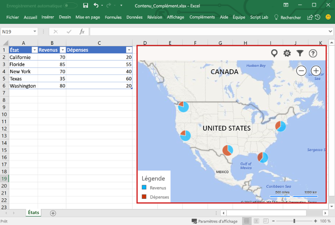 Complément de contenu dans Excel.