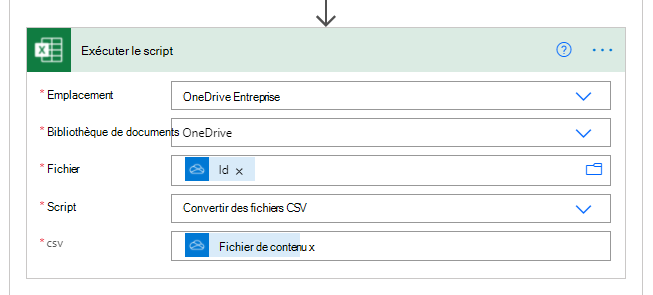 Étape Créer un fichier terminée dans le volet Office Action.