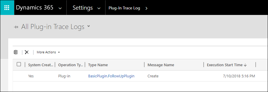 Enregistrement du journal de suivi du plug-in.