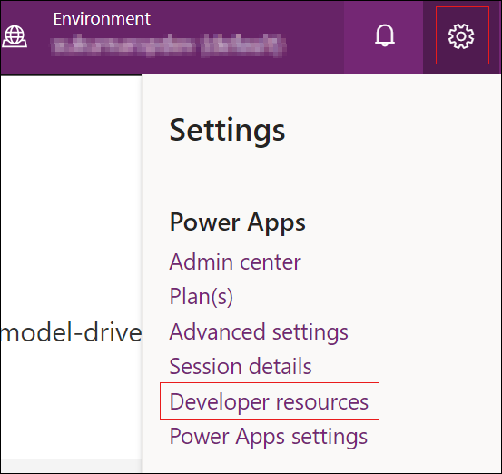 Environnement PowerApps