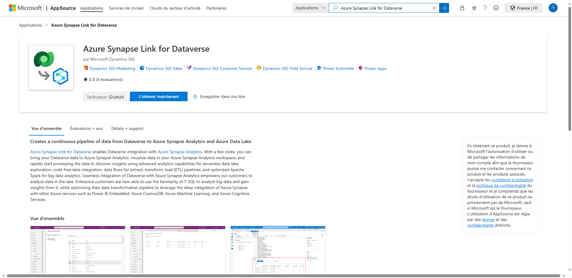 Solution Azure Synapse Link for Dataverse