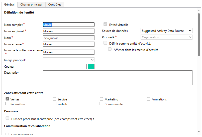 Définition de table virtuelle en utilisant le fournisseur de données Azure Cosmos DB.