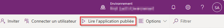 Lire l’application publiée.