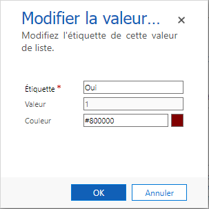 Entrez le code de couleur hexadécimal.