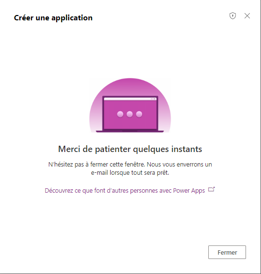 Première application dans une équipe.