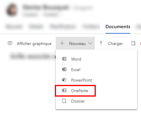 Créer un bloc-notes OneNote.