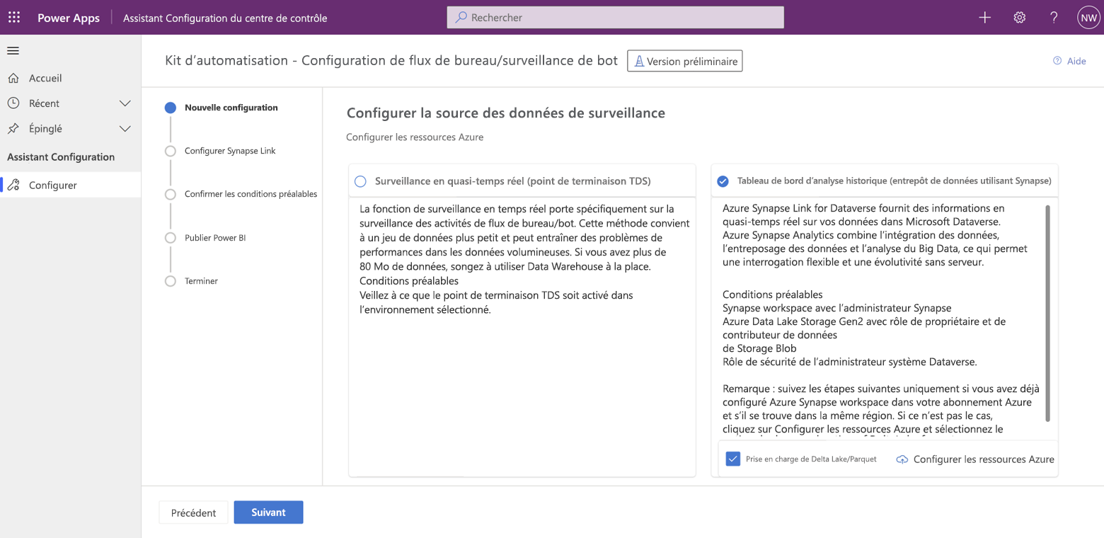 Capture d’écran de la vue Calendrier du planificateur avec le mois sélectionné.