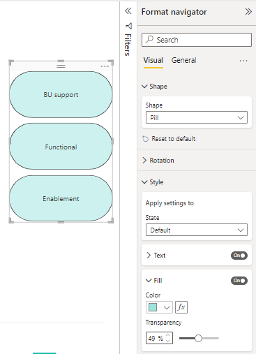 Capture d’écran des paramètres de disposition de grille avec des exemples de boutons dans le visuel.