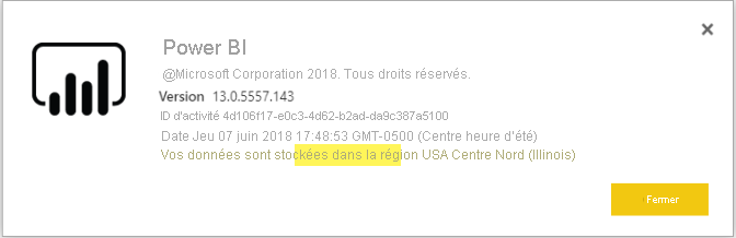 Région du locataire