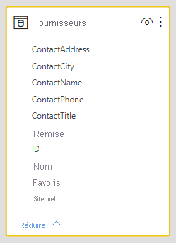 Screenshot showing a Suppliers table that includes contact information.