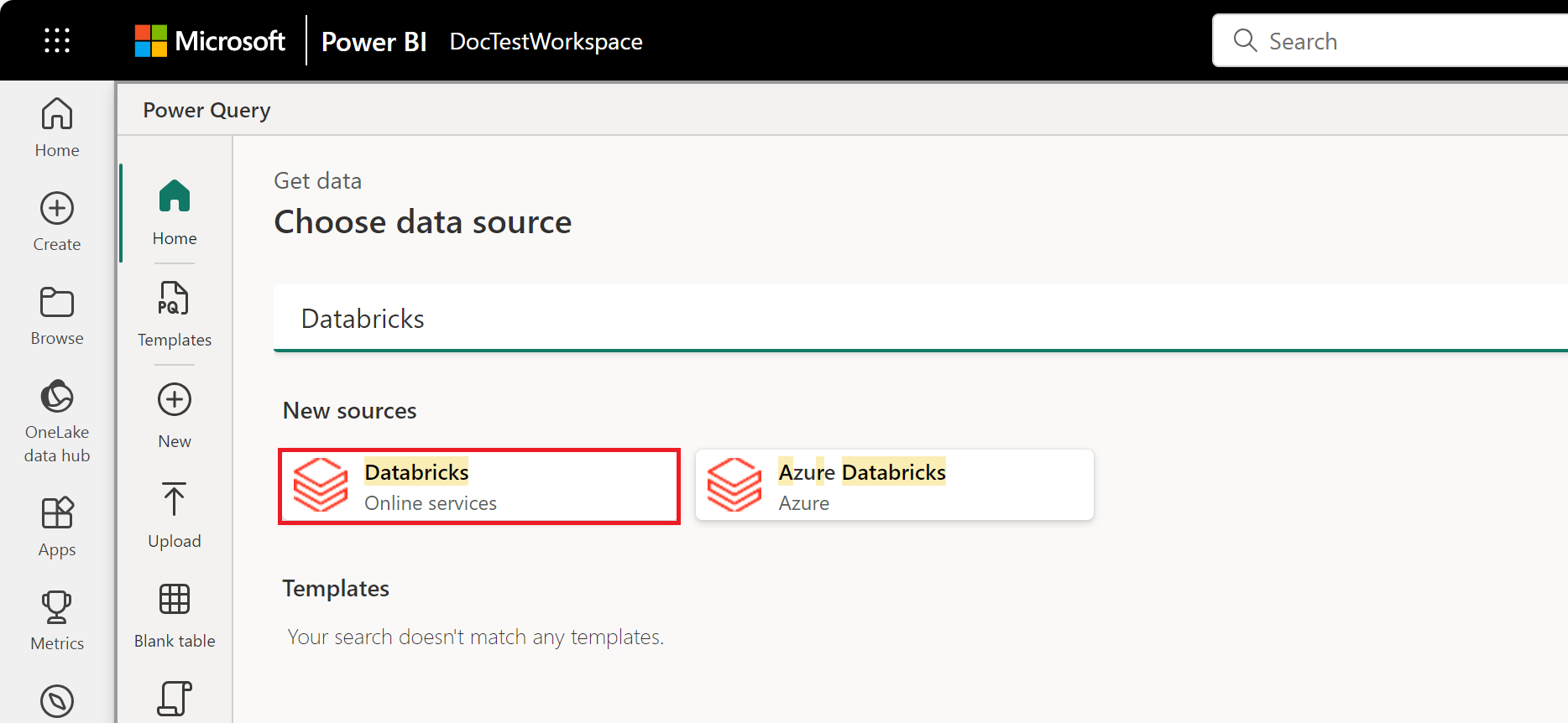 Image des connecteurs Databricks.