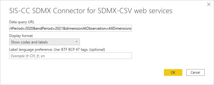 SDMX SIS-CC, Se connecter aux données.