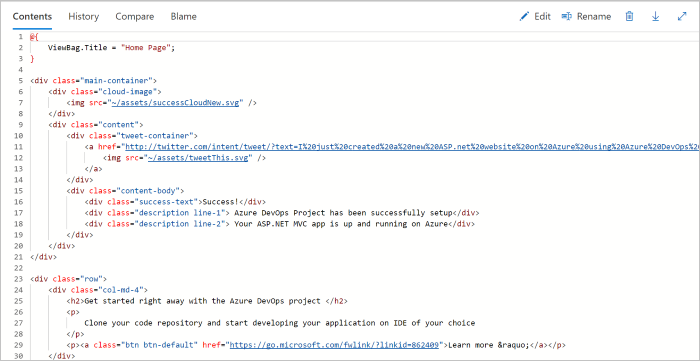 Modifications du code