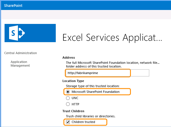 Configure Trusted File Location