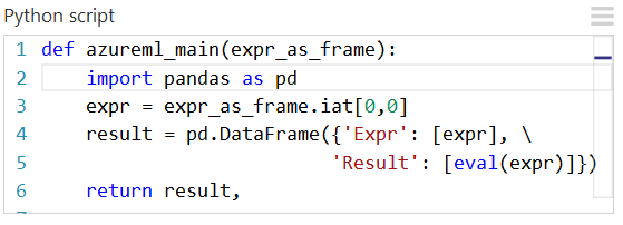 Expression Pandas Python