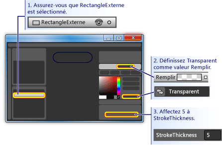 Comment obtenir un rectangle vide